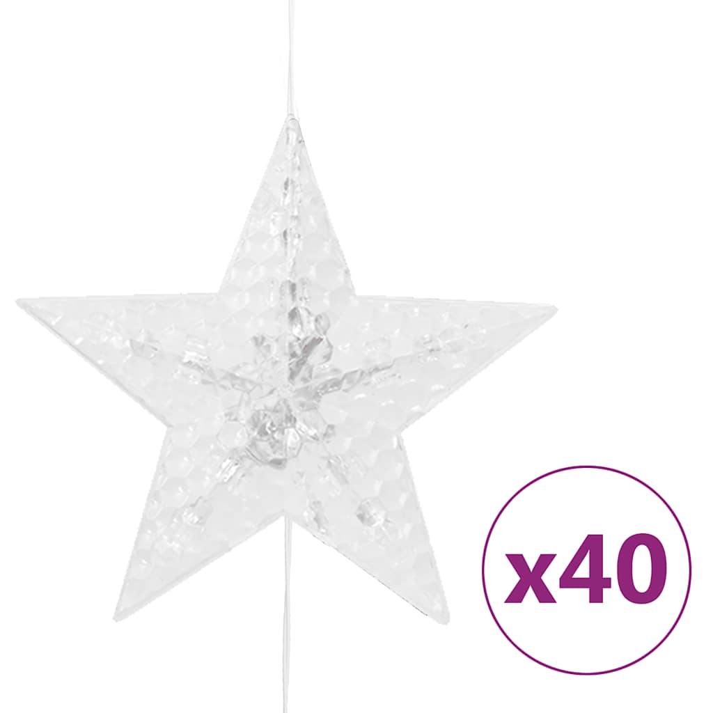Vidaxl lichtsnoer sterren met 200 led's 8 functies meerkleurig