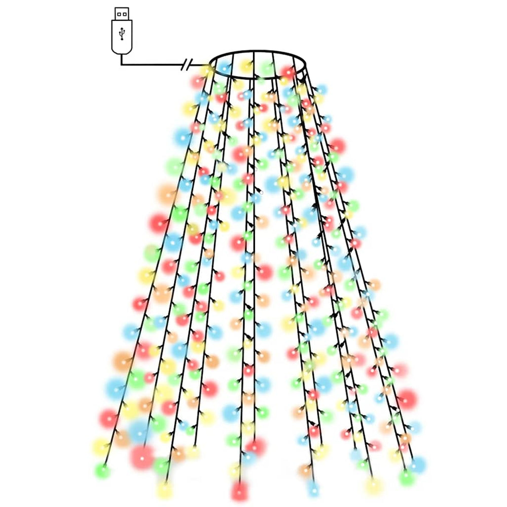 Vidaxl kerstboomverlichting met 150 led's meerkleurig net 150 cm