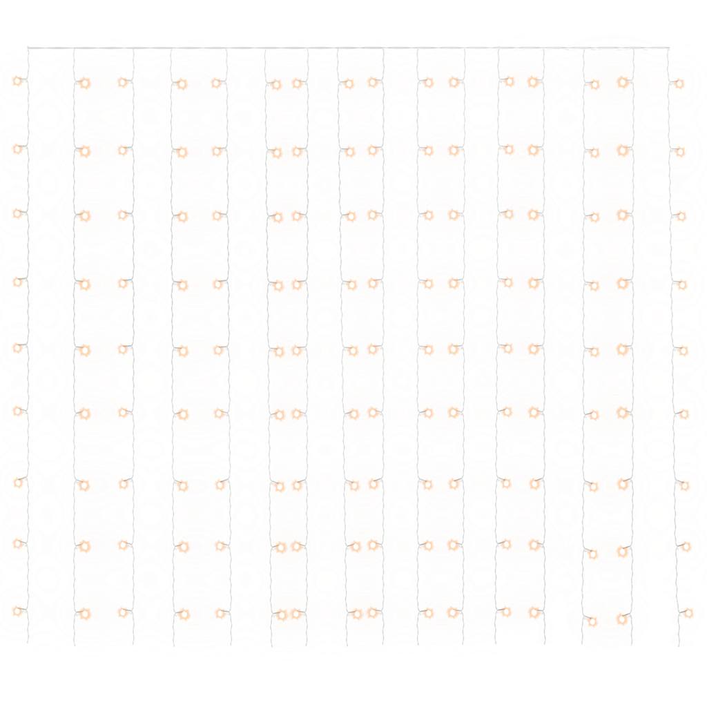 Vidaxl lichtsnoer met 300 led's en 8 functies 3x3m warmwit