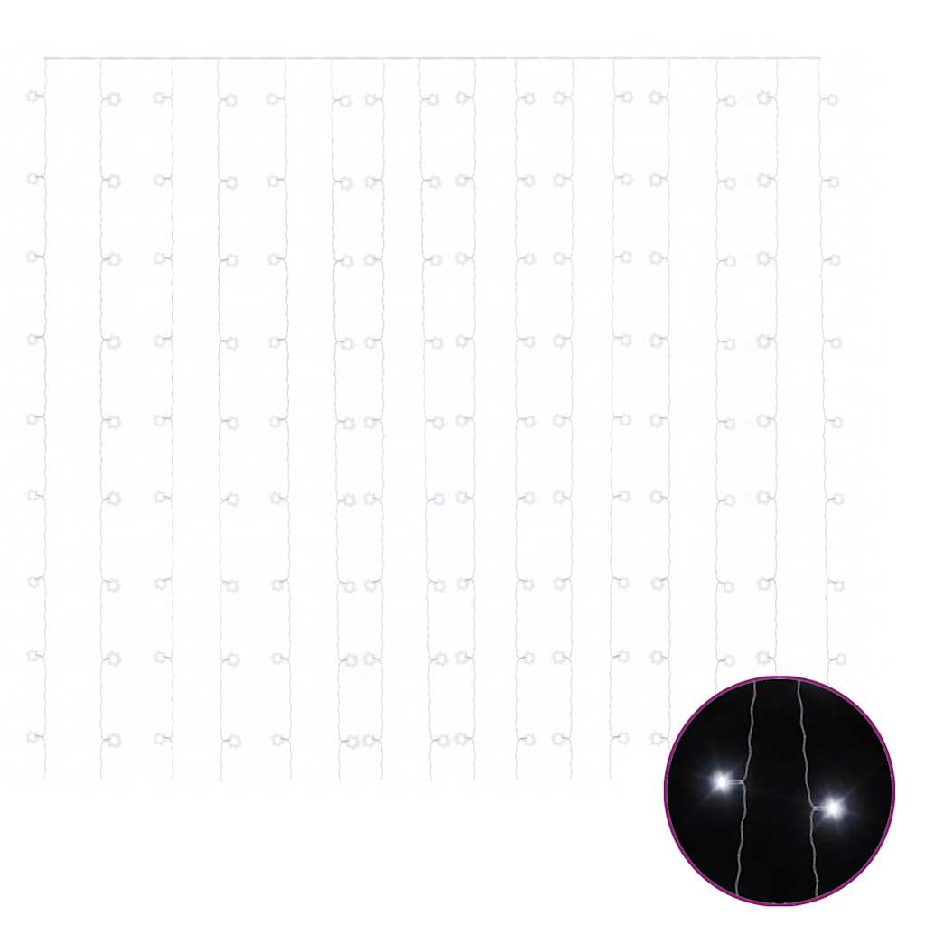Vidaxl lichtsnoer met 300 led's en 8 functies 3x3m koudwit
