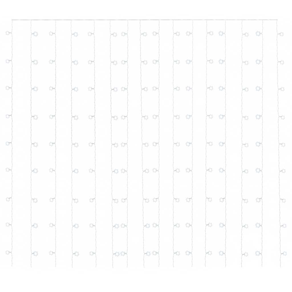 Vidaxl lichtsnoer met 300 led's en 8 functies 3x3m koudwit