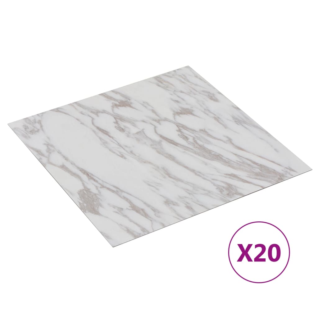 Vidaxl vloerplanken 20 st zelfklevend 1,86 m² pvc met marmerpatroon