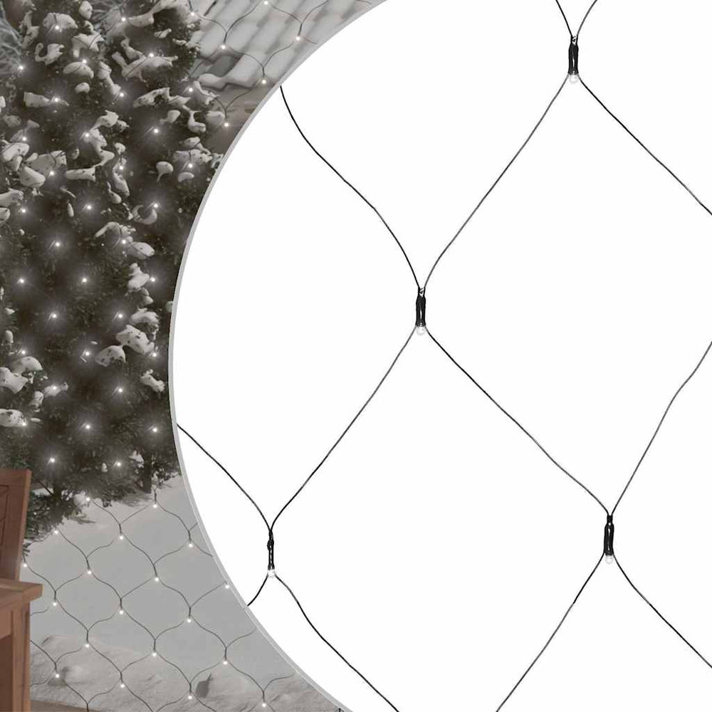 Vidaxl kerstnetverlichting 204 led's binnen en buiten 3x2 m koudwit