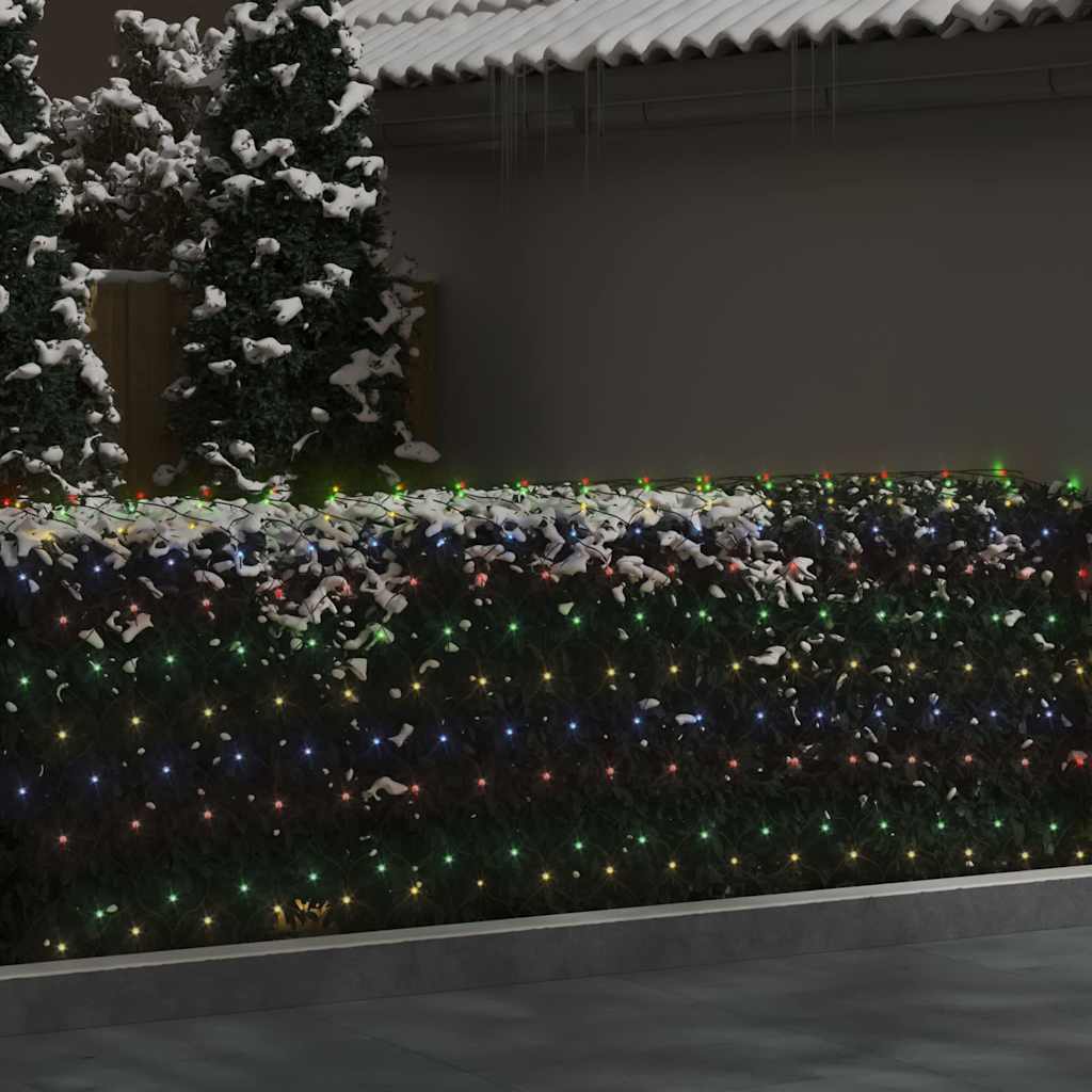 Vidaxl kerstnetverlichting 306 led's binnen buiten 3x3m meerkleurig