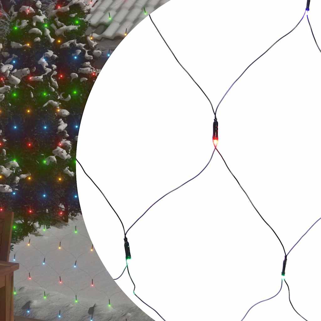 Vidaxl kerstnetverlichting 306 led's binnen buiten 3x3m meerkleurig
