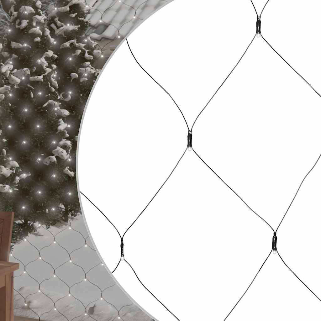 VidaXL Kerstnetverlichting 544 LED's binnen en buiten 4x4m koudwit
