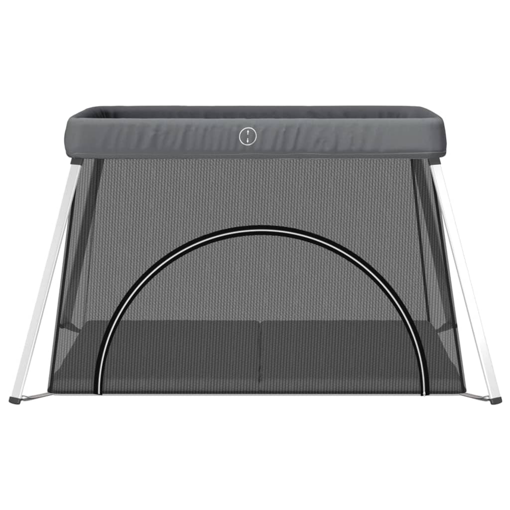 Vidaxl babybox met matraslinnen donkergrijs