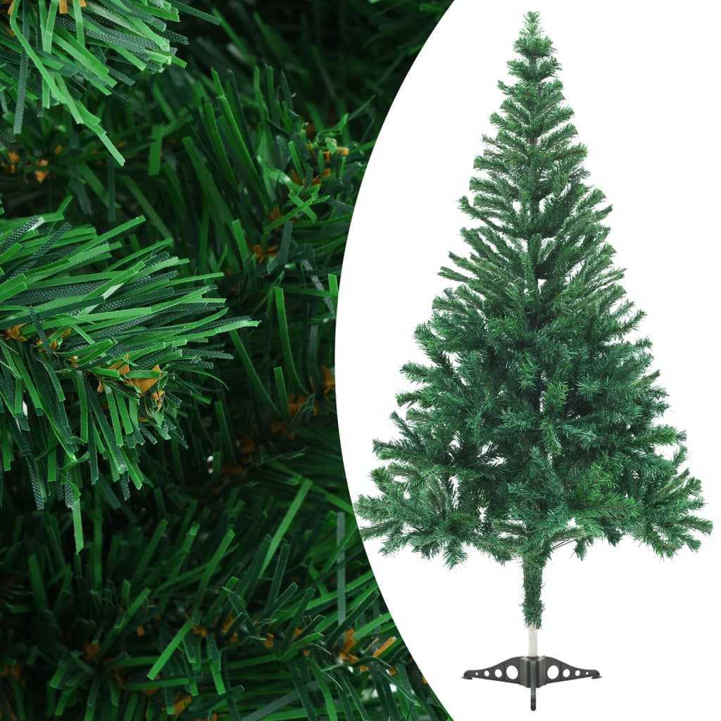 VidaXL Kunstkerstboom met verlichting en kerstballen 230 takken 120 cm