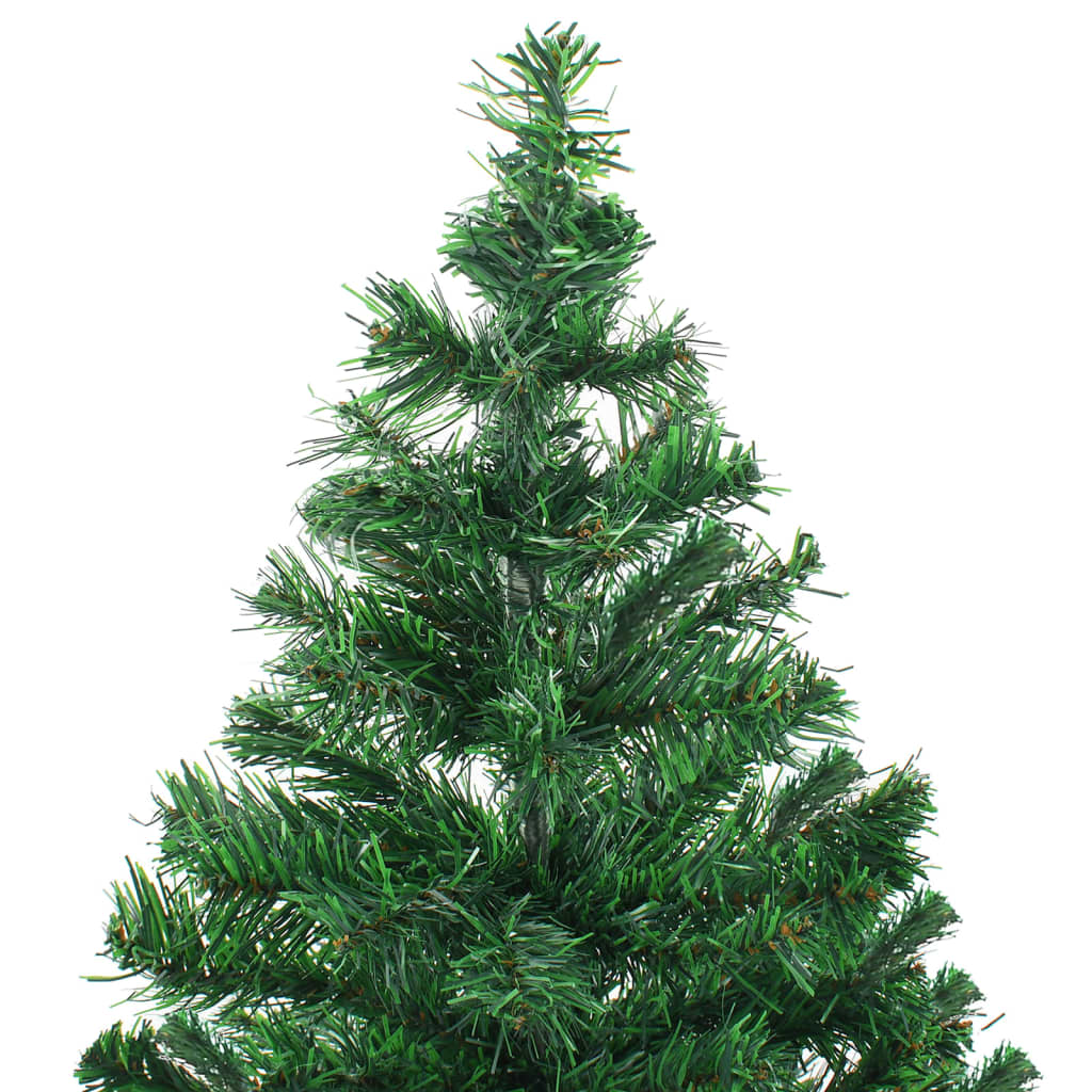 VidaXL Kunstkerstboom met verlichting en kerstballen 230 takken 120 cm