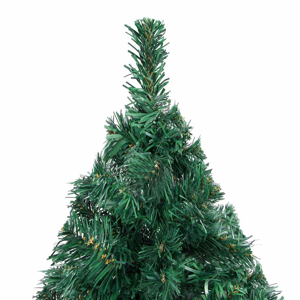 Vidaxl kunstkerstboom met verlichting en kerstballen 240 cm groen
