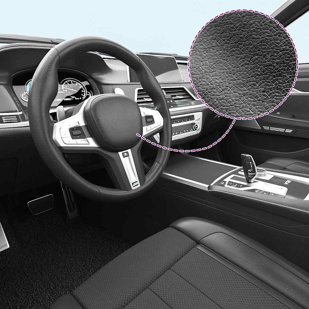 Vidaxl 2 st autofolie 100x150 cm + 50x150 cm matzwart