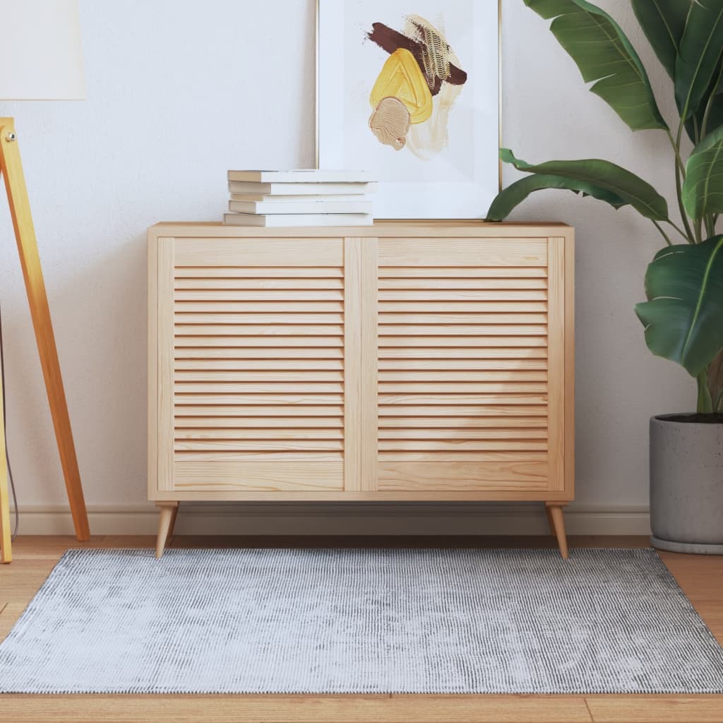 Vidaxl kastdeuren met lamellen 2 st 61,5x49,4 cm massief groenenhout