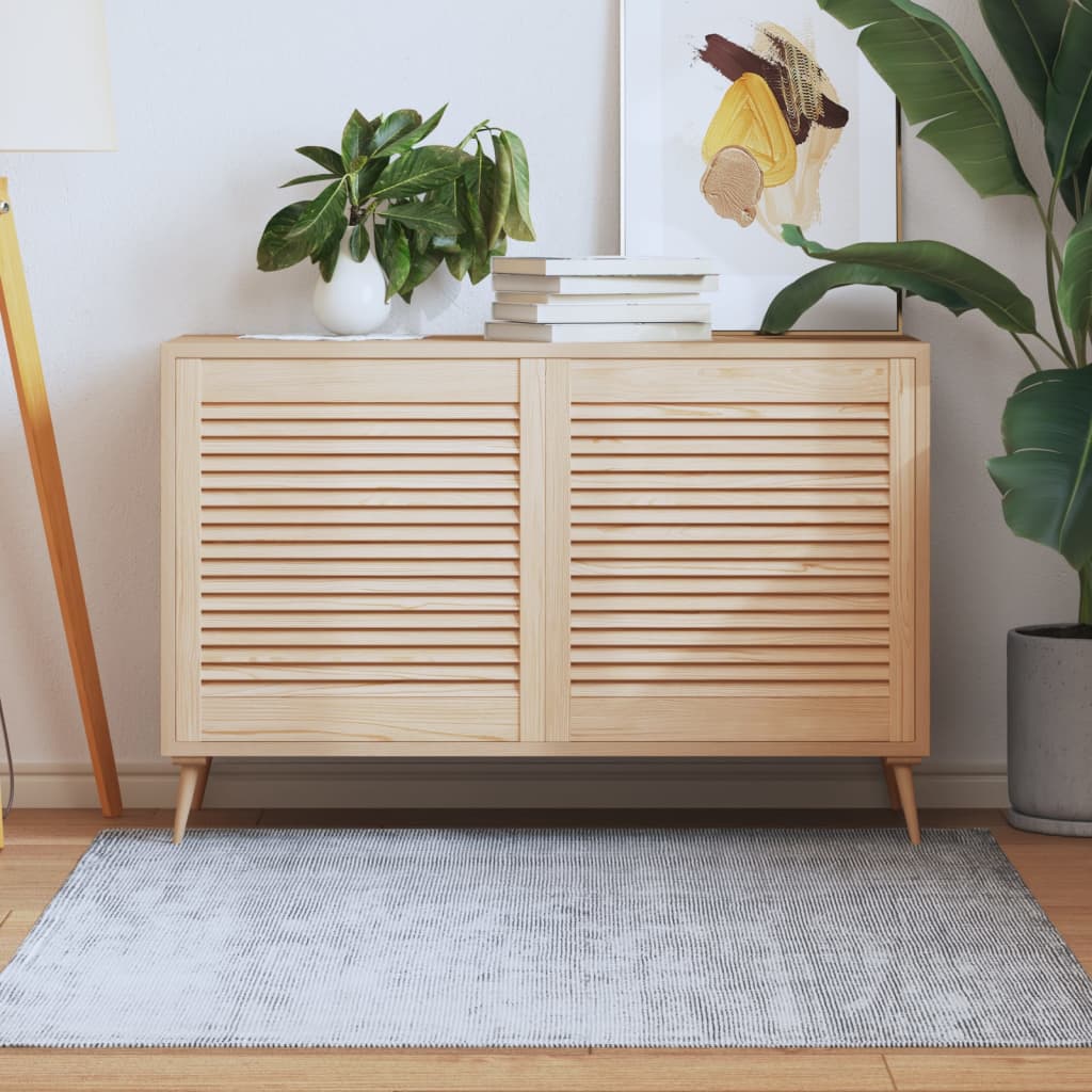 Vidaxl kastdeuren met lamellen 2 st 61,5x59,4 cm massief groenhout