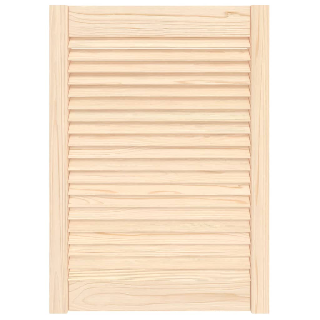 Vidaxl kastdeur met lamellen 69x49,4 cm massief groenhout