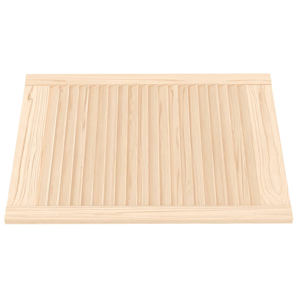 Vidaxl kastdeur met lamellen 69x49,4 cm massief groenhout