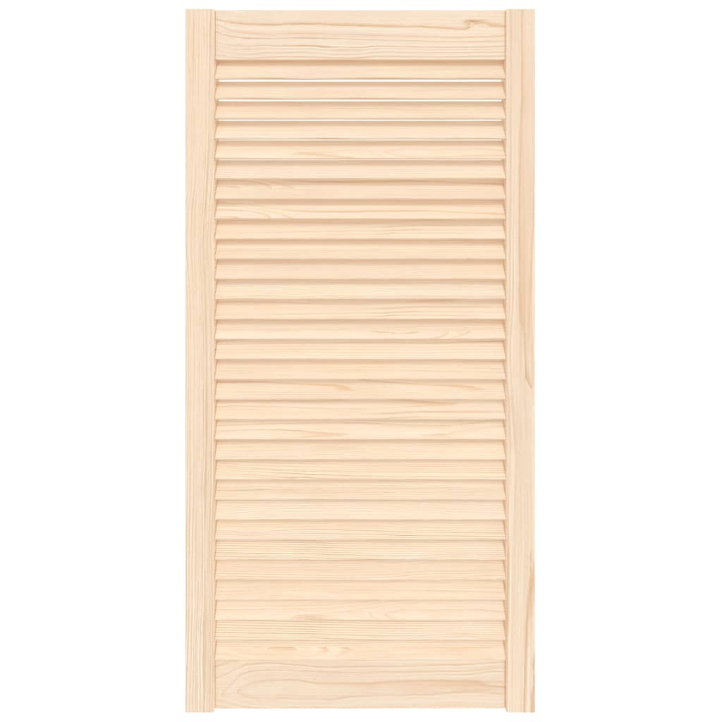 Vidaxl kastdeur met lamellen 99,3x49,4 cm massief groenhout