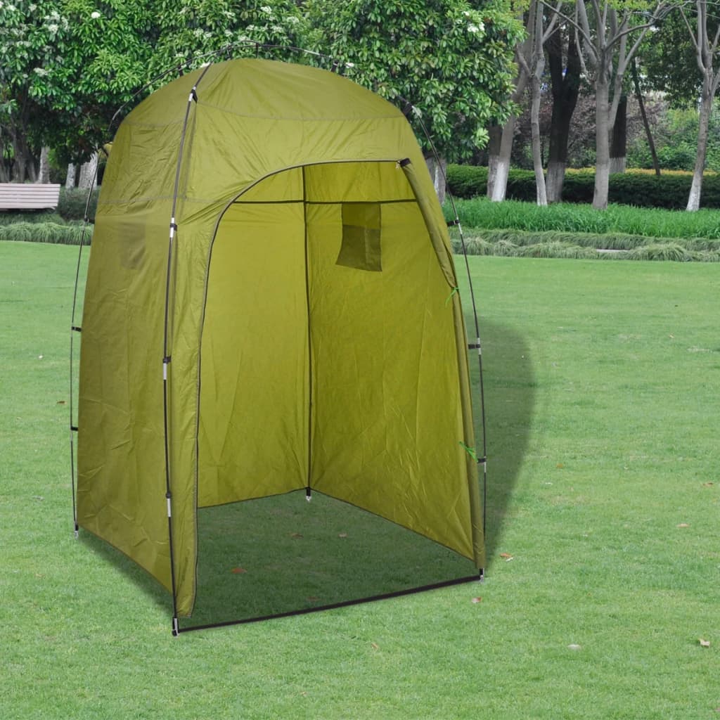VidaXL Kampeertoilet met tent draagbaar 10 + 10 L