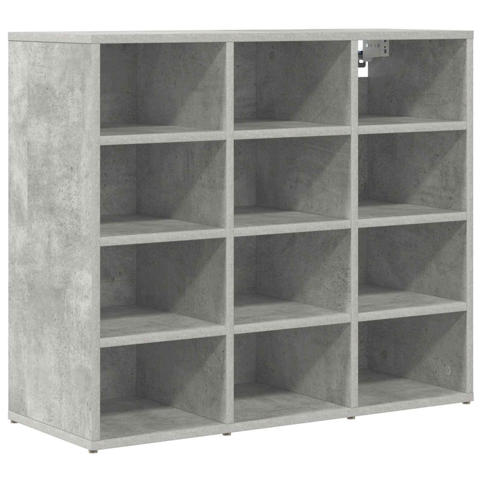 Vidaxl schoenenkast betongrijs 77,5 x 30 x 67 cm bewerkt hout