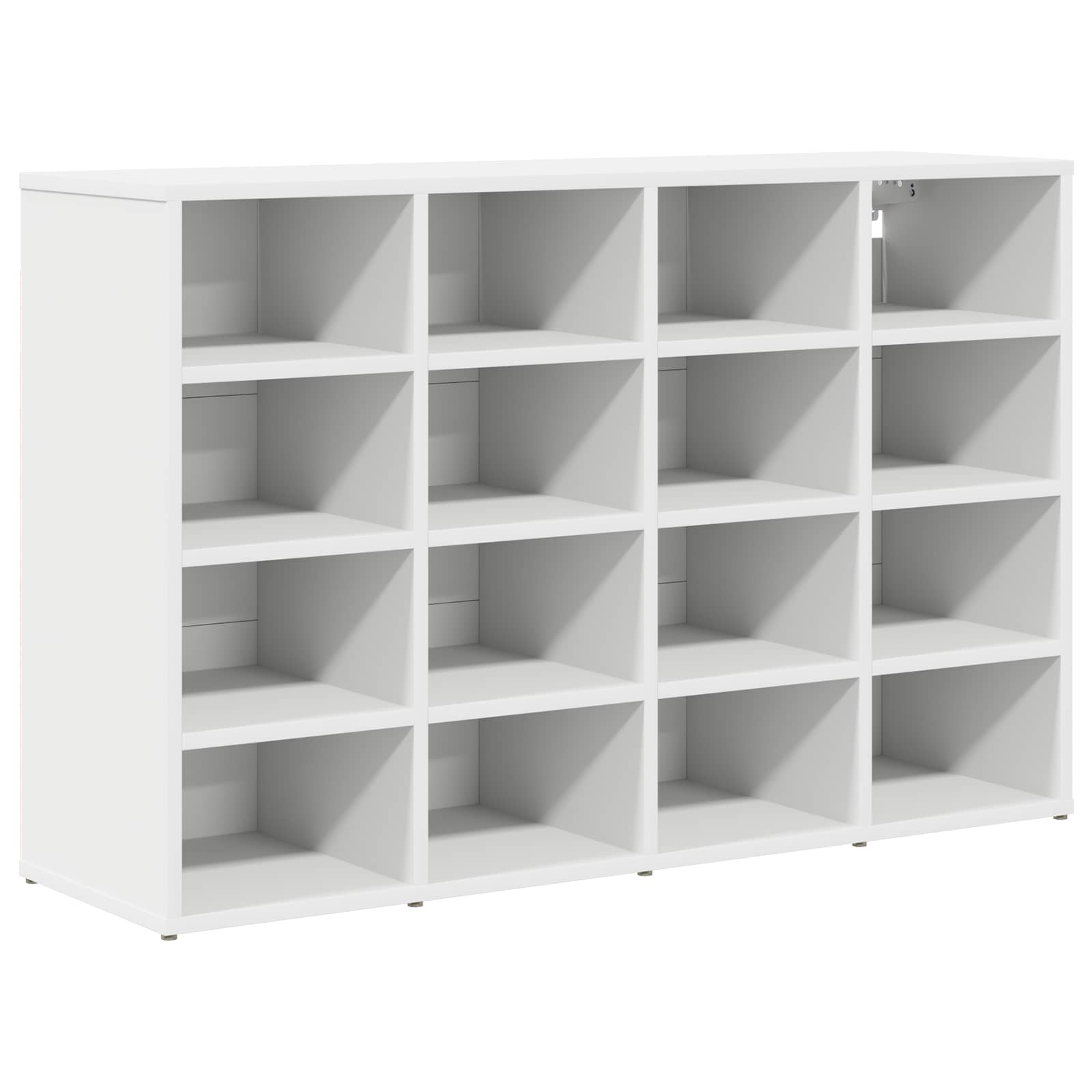 Vidaxl schoenenkast met plank wit 103 x 30 x 67 cm bewerkt hout