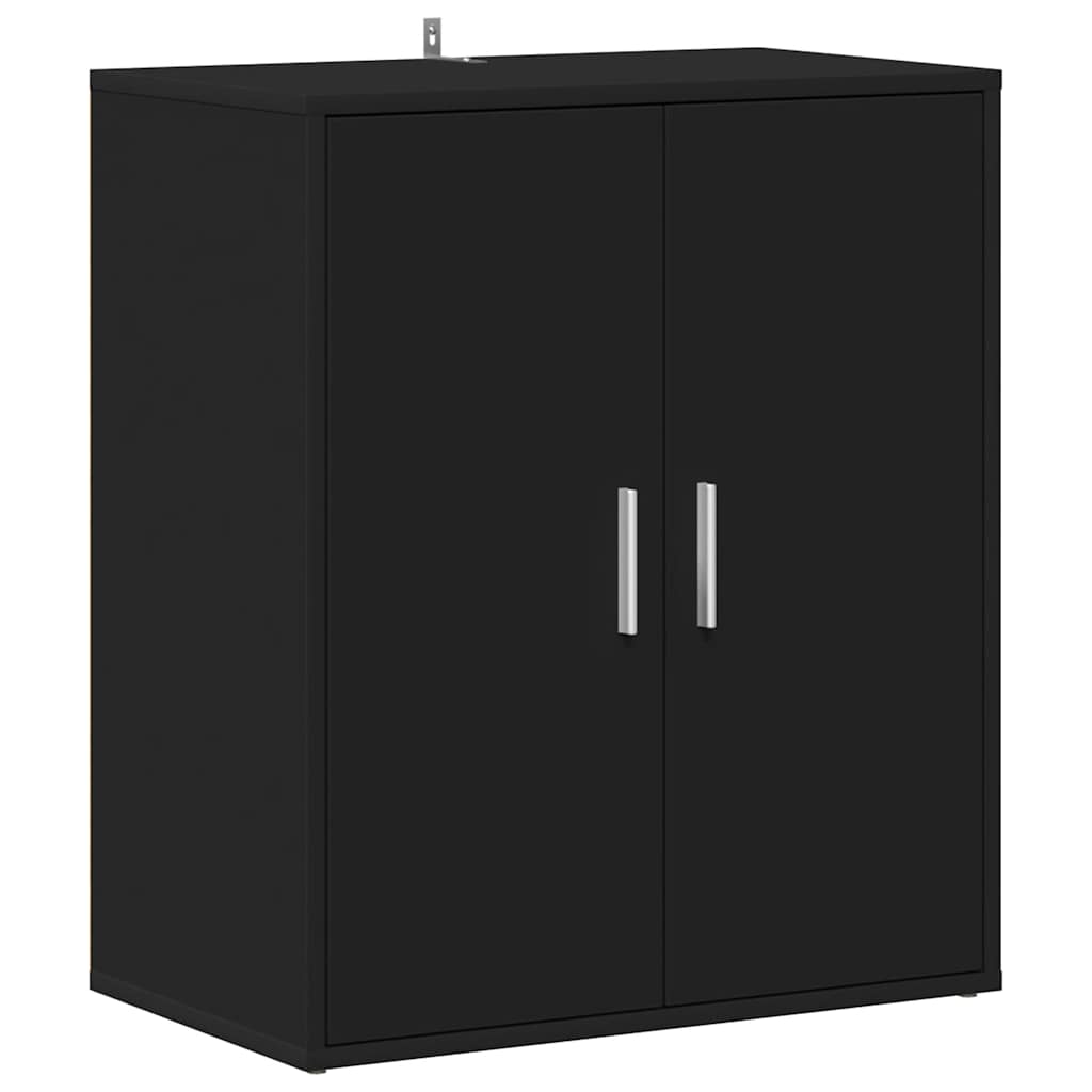 Vidaxl schoenenkast 60x35x70 cm bewerkt hout zwart