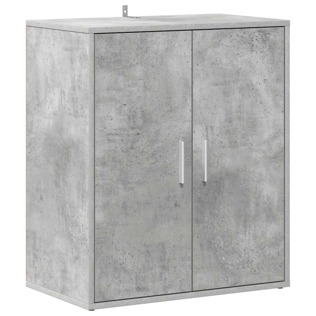 Vidaxl schoenenkast 60x35x70 cm bewerkt hout betongrijs