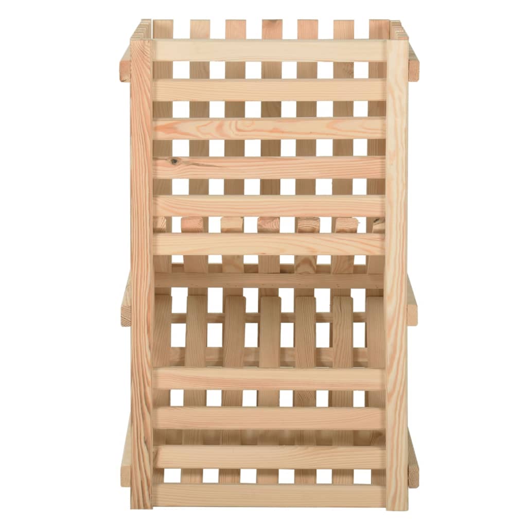 Vidaxl aardappelkist 50x50x80 cm massief groenhout