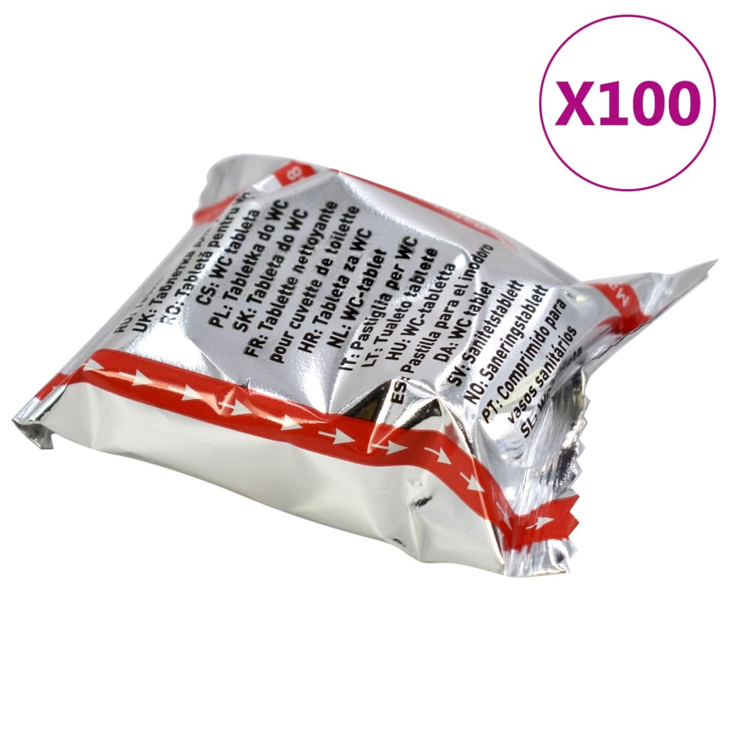 VidaXL Toiletreinigingstabletten 100 st urinaalreinigers