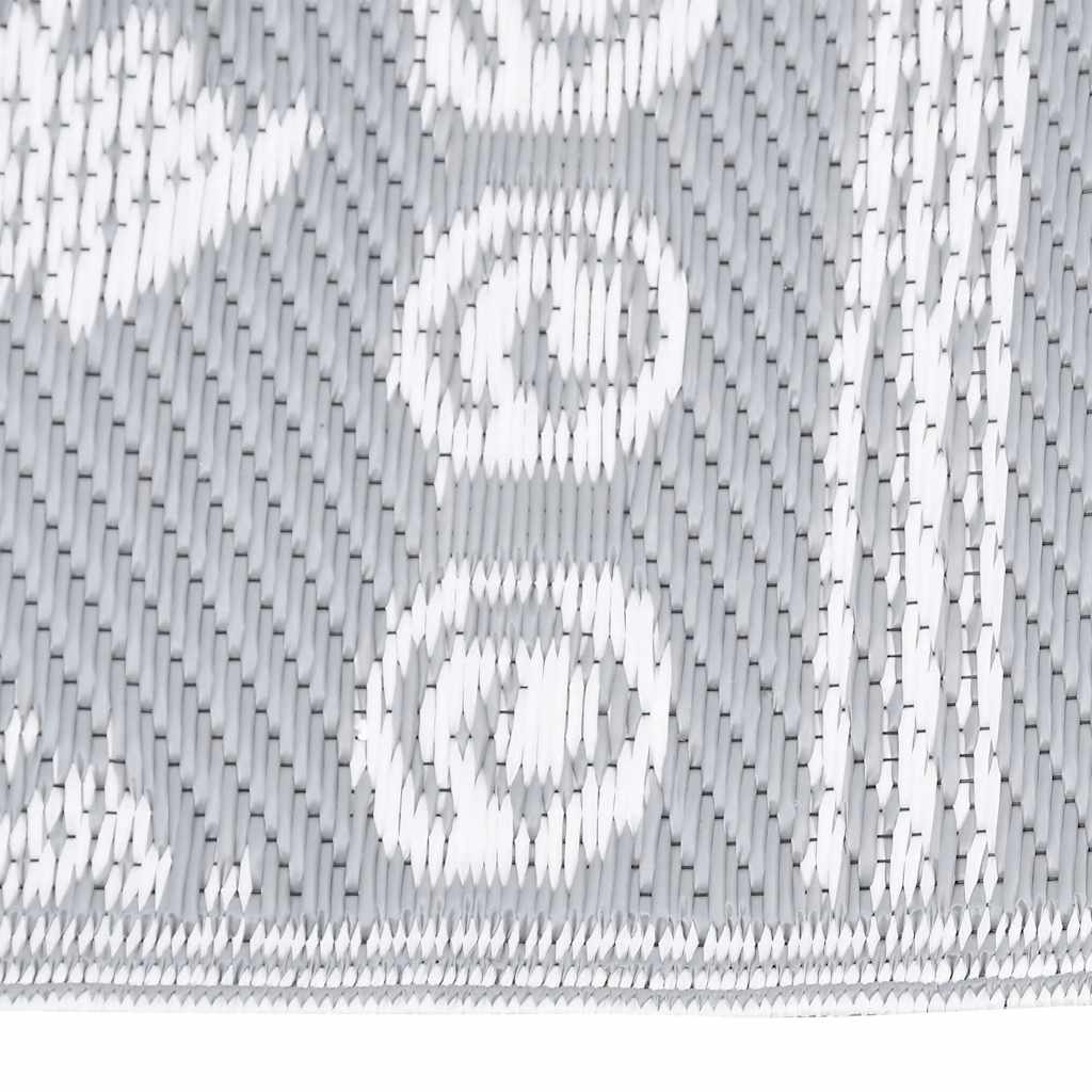 Vidaxl buitenkleed arakil 80x150 cm polypropeen grijs