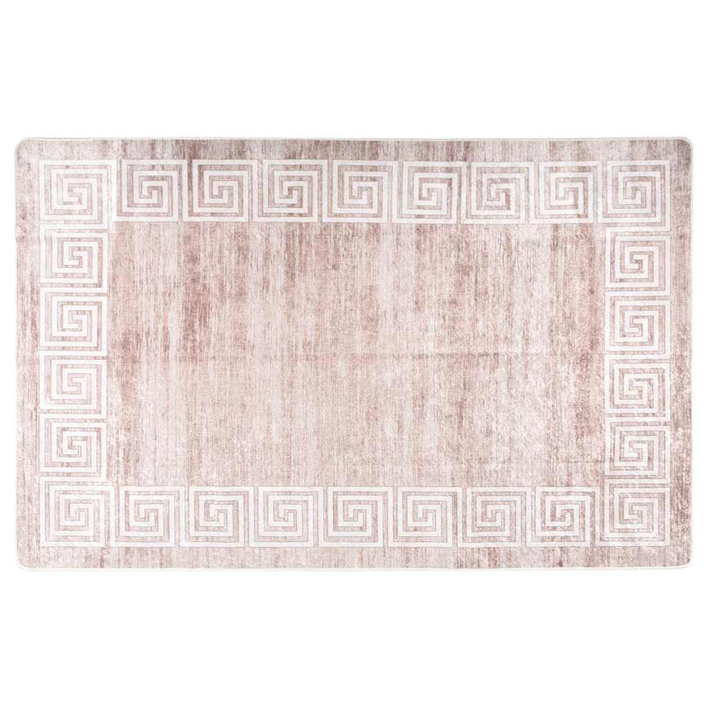 Vidaxl vloerkleed wasbaar 160x230 cm beige