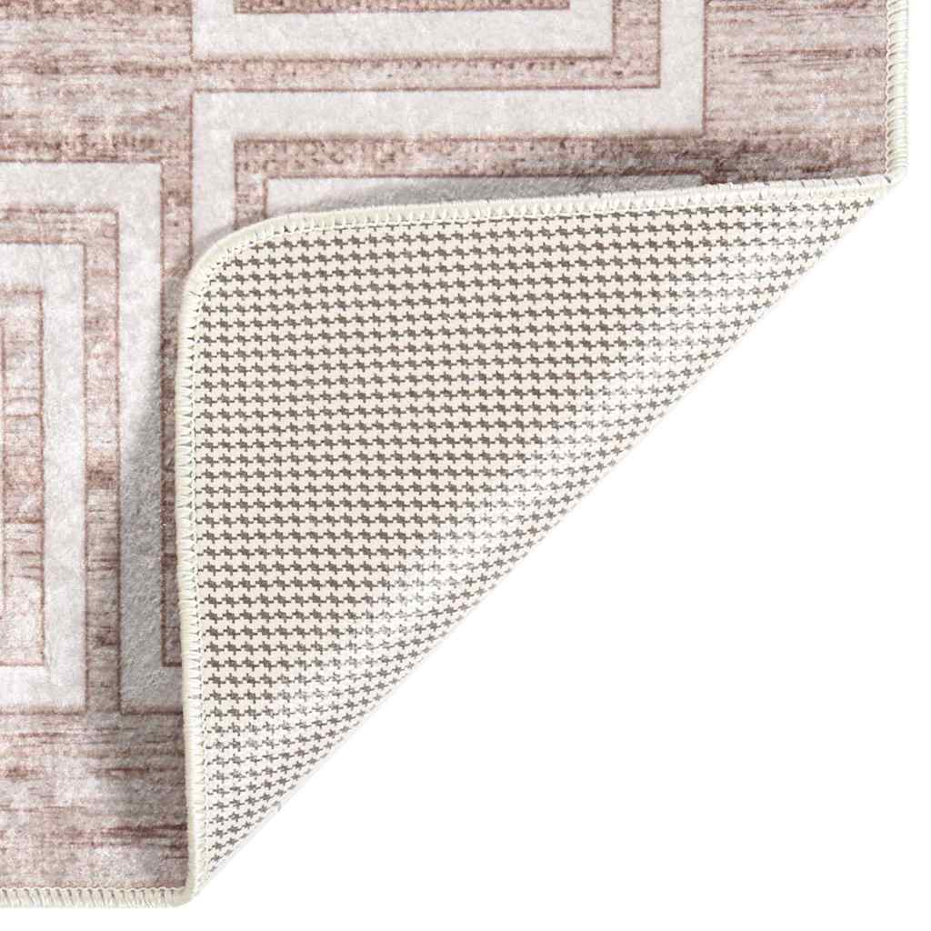 Vidaxl vloerkleed wasbaar 160x230 cm beige