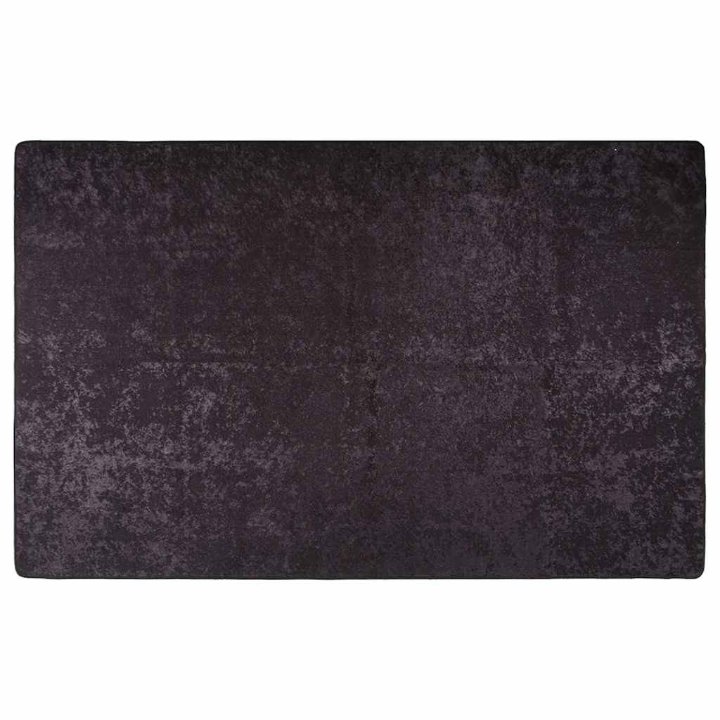 Vidaxl vloerkleed wasbaar antislip 160x230 cm antracietkleurig