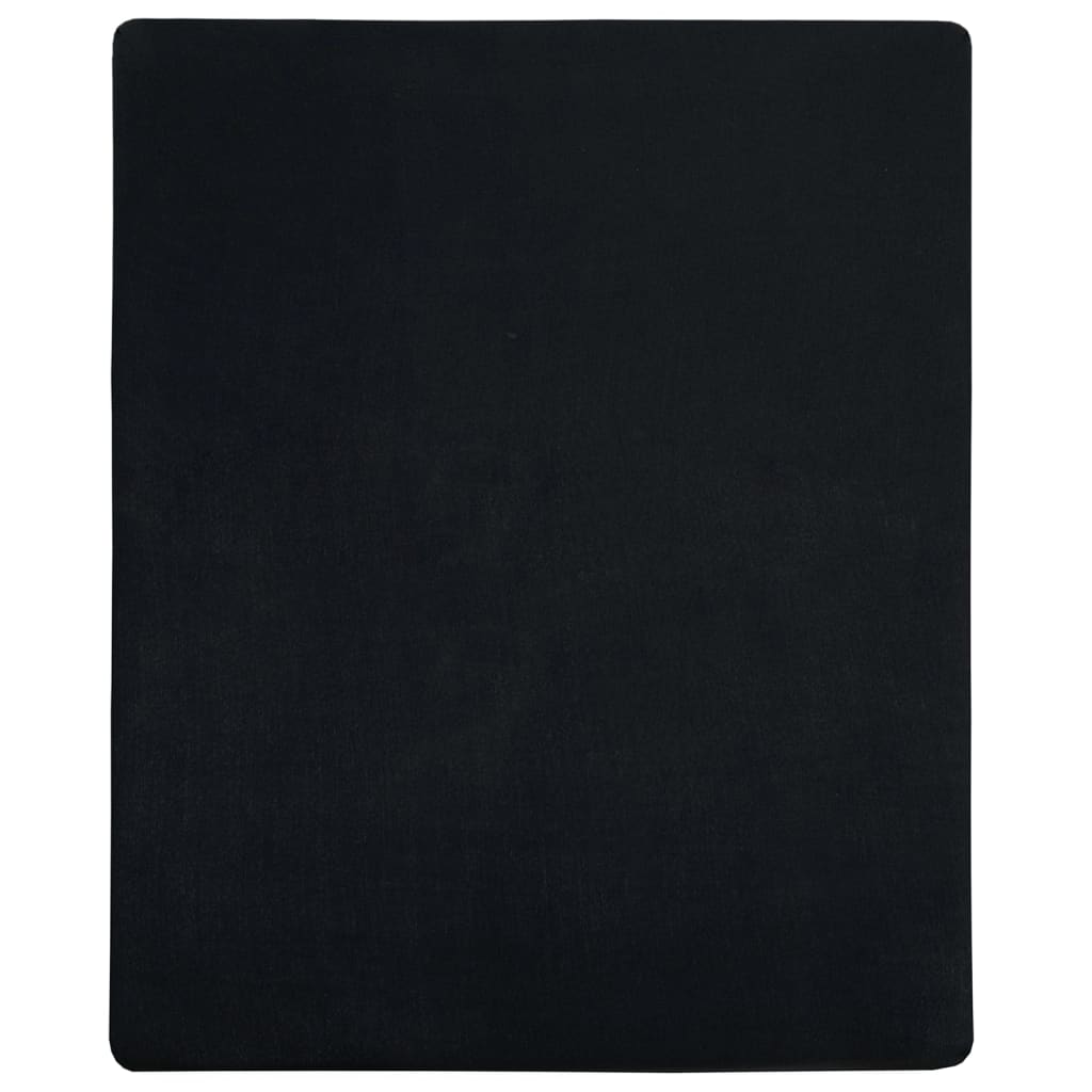 Vidaxl hoeslakens 2 st jersey 140x200 cm katoen zwart
