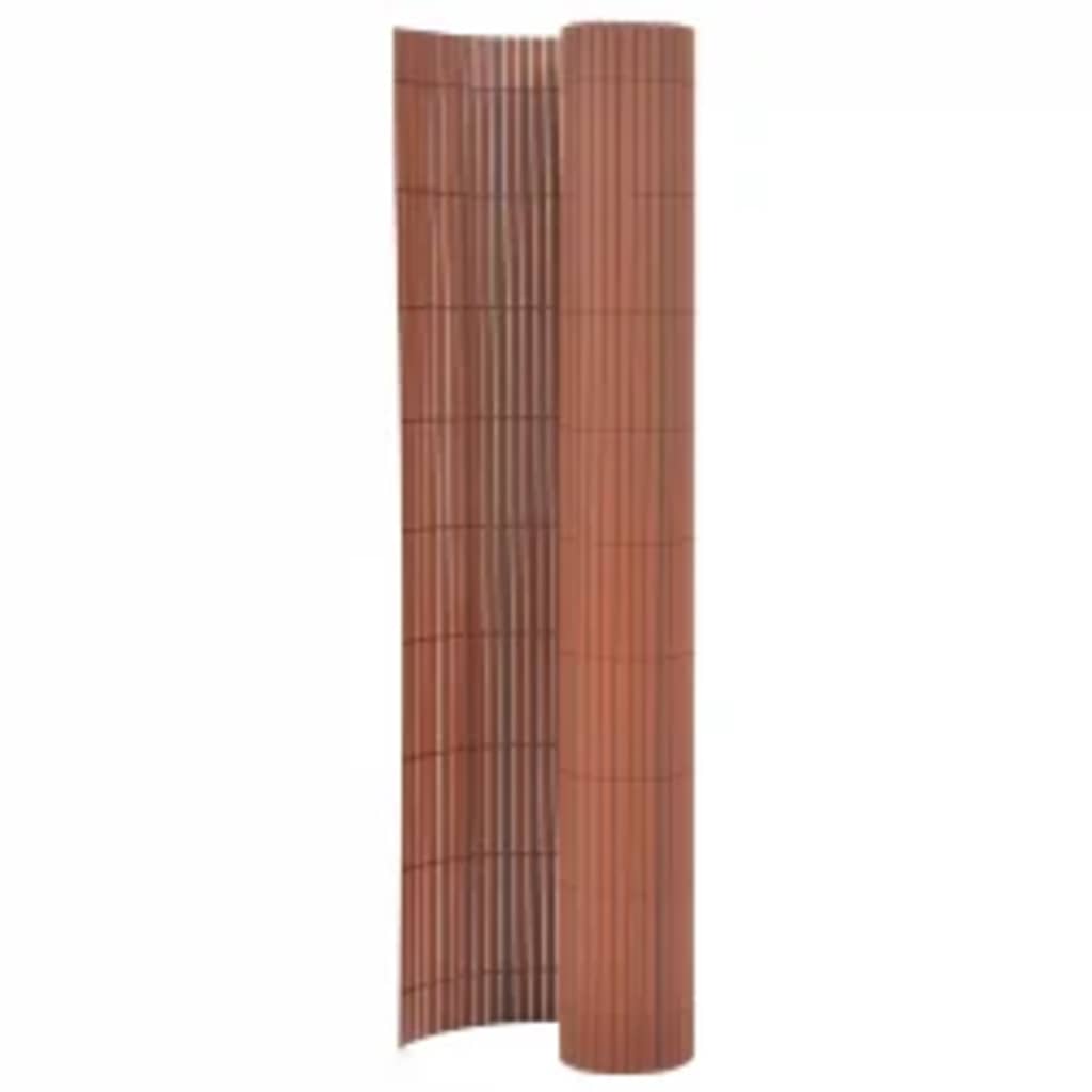 Vidaxl tuinafscheiding dubbelzijdig 110x300 cm bruin