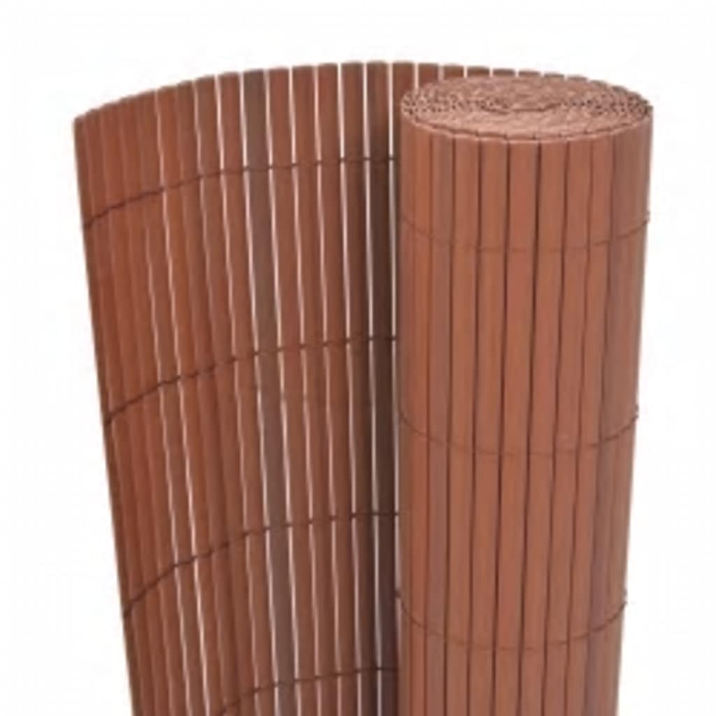 Vidaxl tuinafscheiding dubbelzijdig 110x500 cm bruin