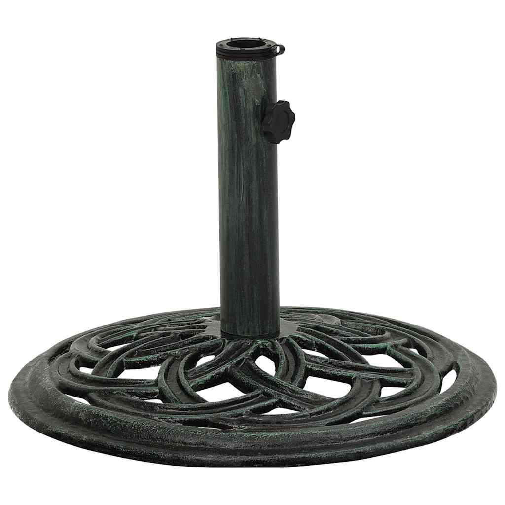 Vidaxl parasolvoet 44x44x31 cm gietijzer groen