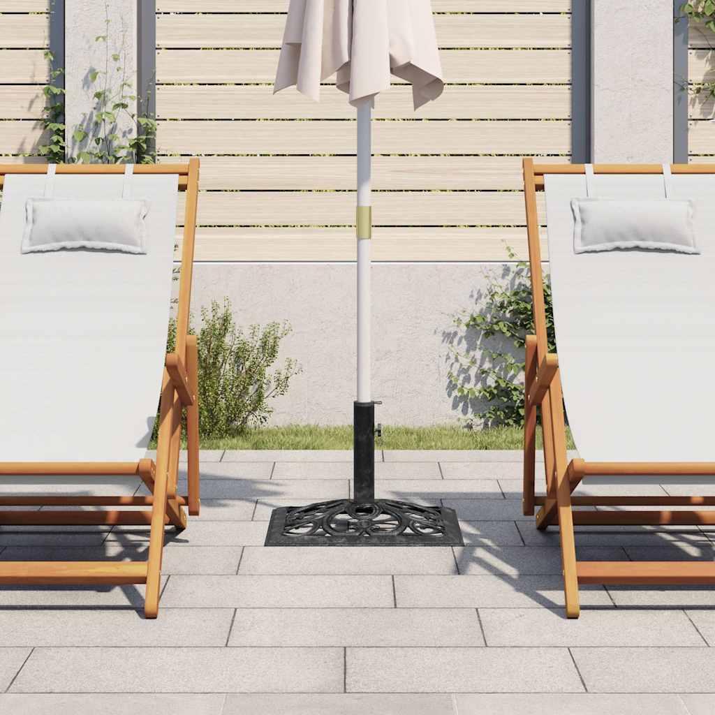 Vidaxl parasolvoet 47x47x33 cm gietijzer zwart