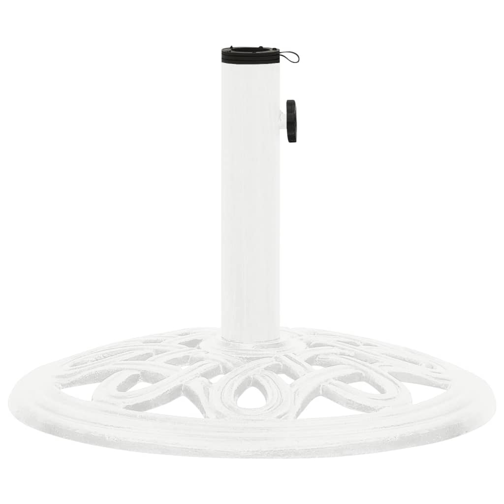 Vidaxl parasolvoet 40x40x32 cm gietijzer wit