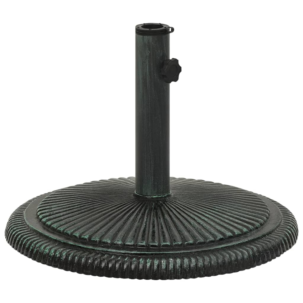 Vidaxl parasolvoet 45x45x30 cm gietijzer groen