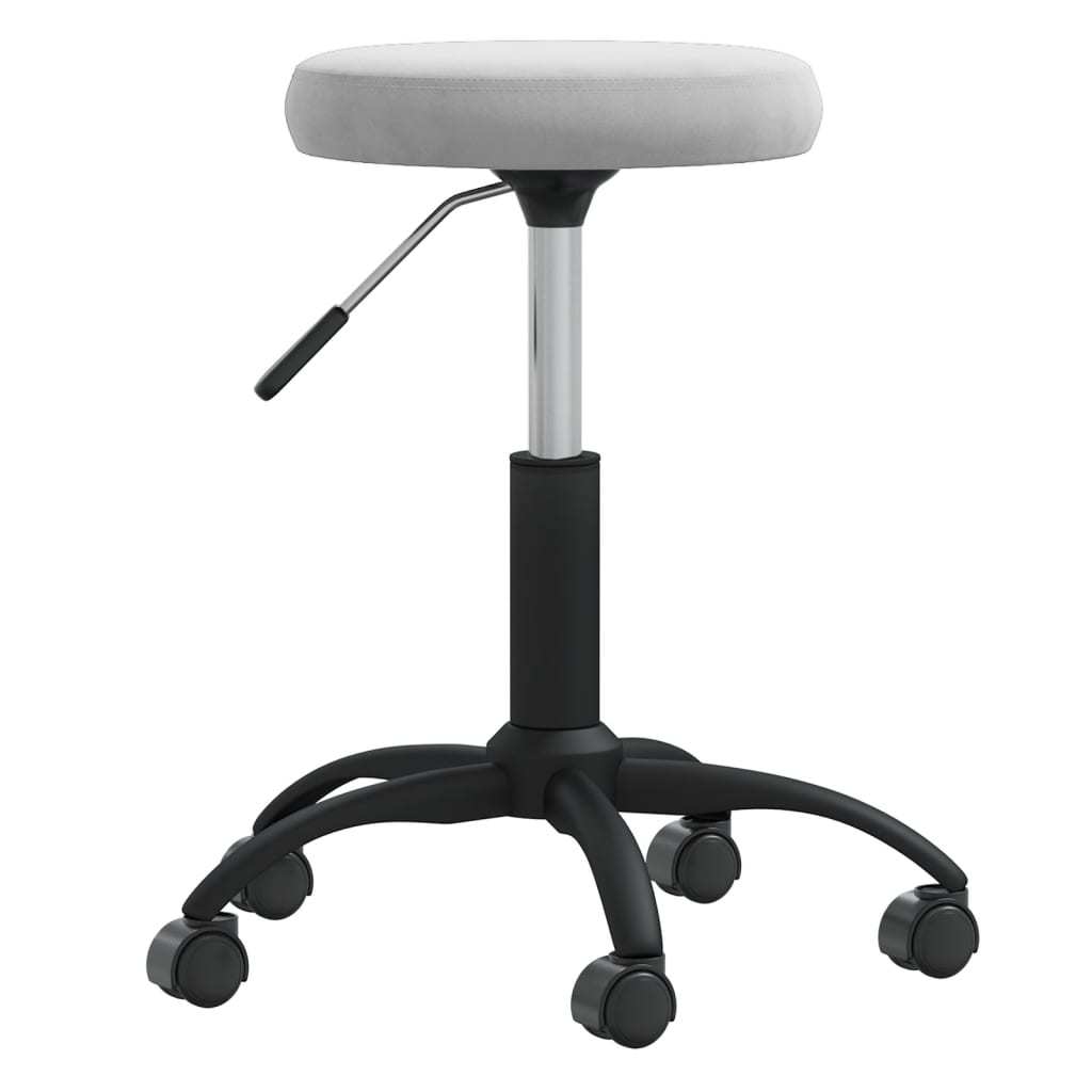 Vidaxl massagekruk fluweel lichtgrijs
