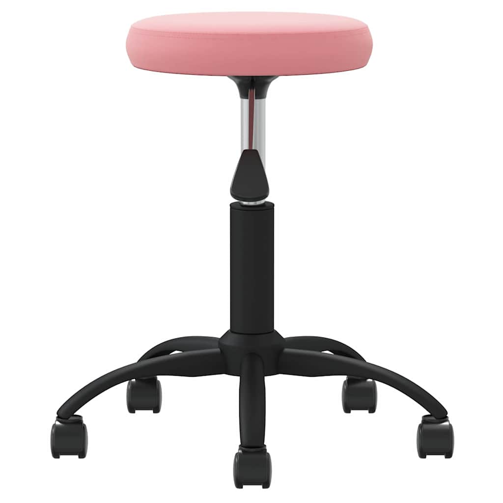 Vidaxl massagekruk fluweel roze