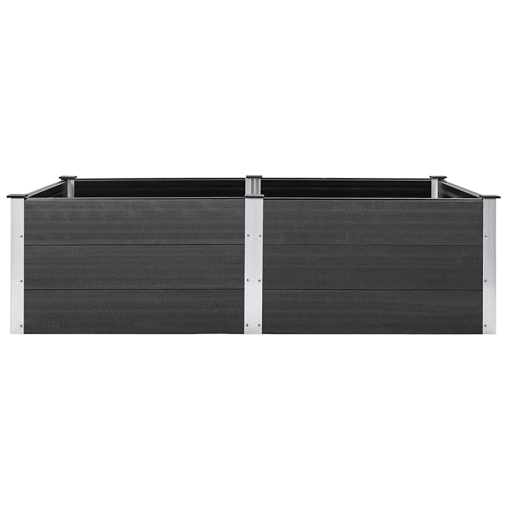 Vidaxl plantenbak verhoogd 200x100x54 cm hkc grijs