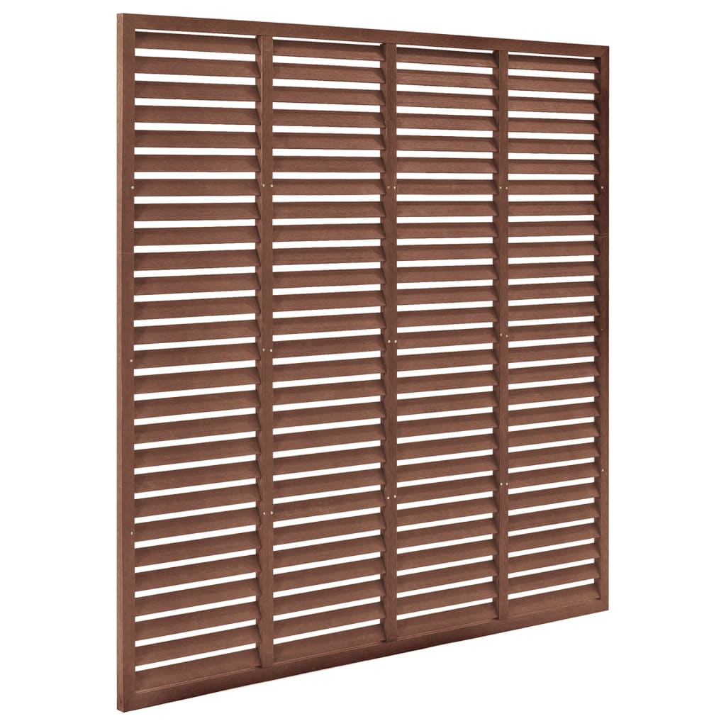 Vidaxl lamellenscherm 180x180 cm hkc bruin