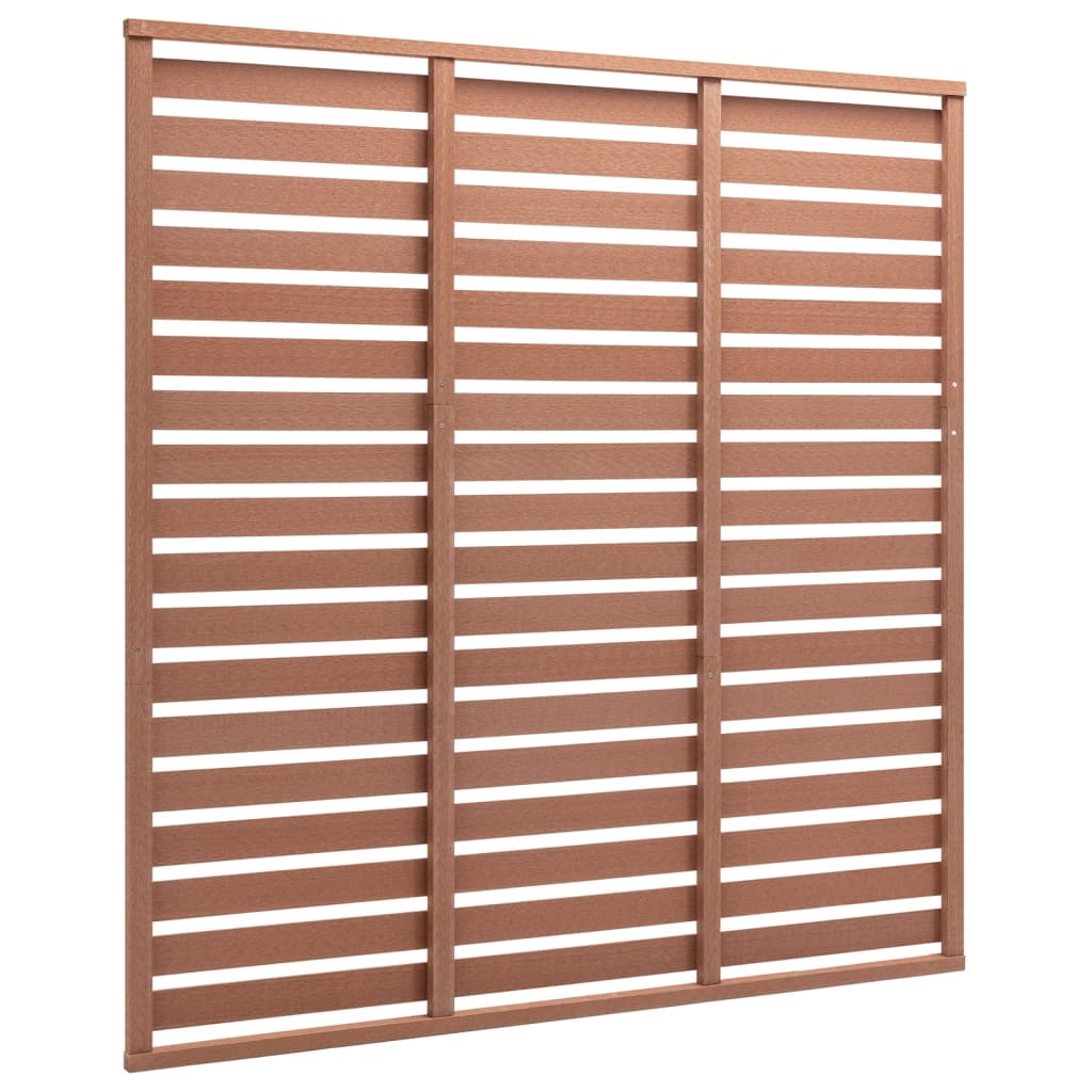 Vidaxl schuttingpaneel 180x180 cm hkc bruin