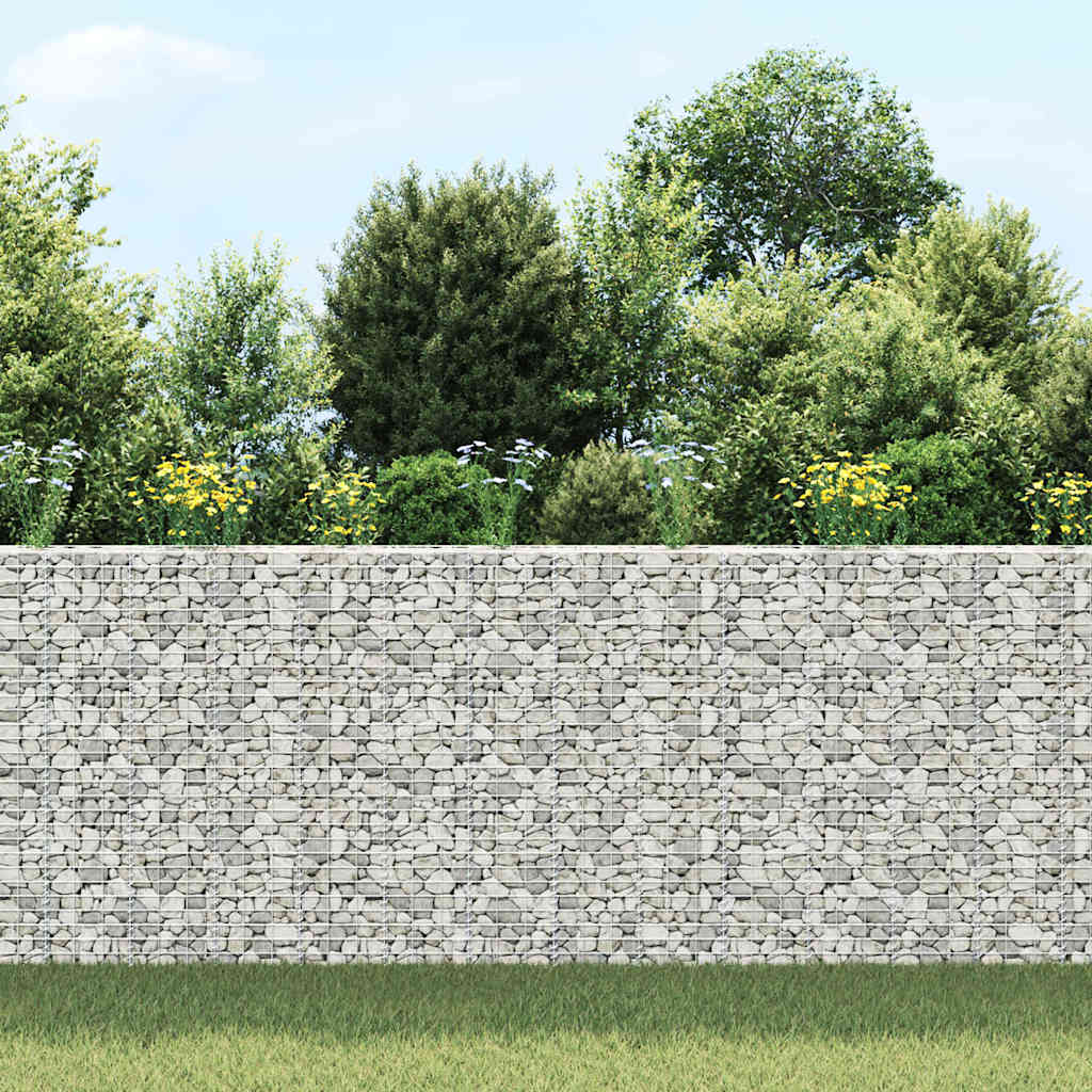 Vidaxl schanskorf plantenbakken 3 st waargenomen 30x30x150 cm ijzer