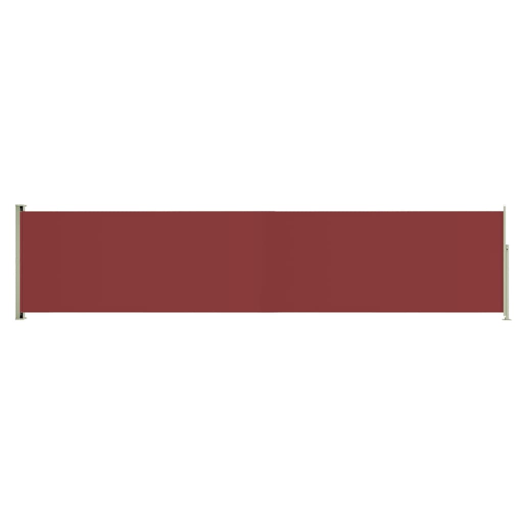 VidaXL Tuinscherm uittrekbaar 140x600 cm rood