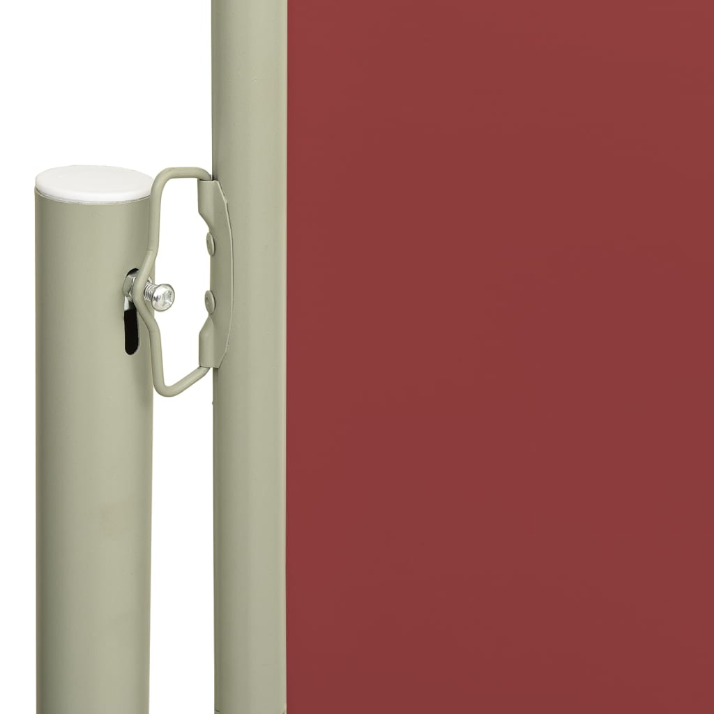 VidaXL Tuinscherm uittrekbaar 140x600 cm rood