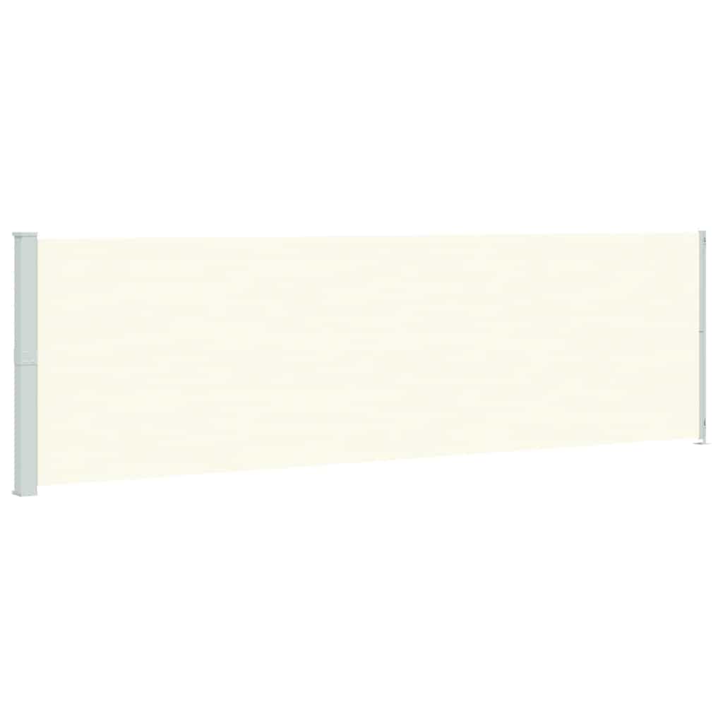Vidaxl tuinscherm uittrekbaar 180x600 cm crème