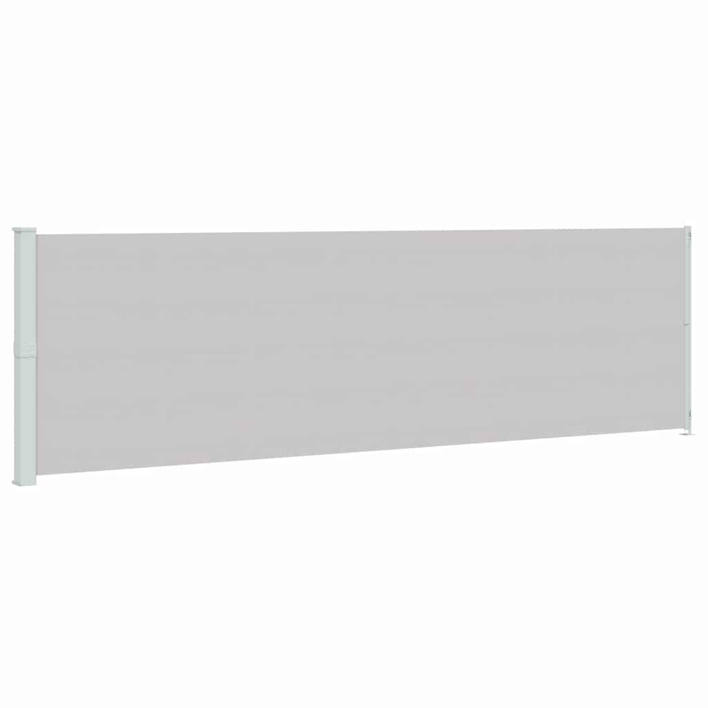 Vidaxl tuinscherm uittrekbaar 180x614 cm grijs
