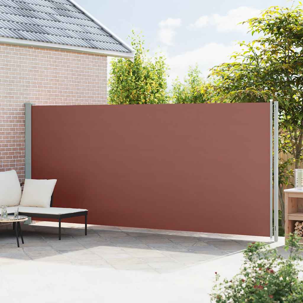 Vidaxl tuinscherm uittrekbaar 200x600 cm bruin