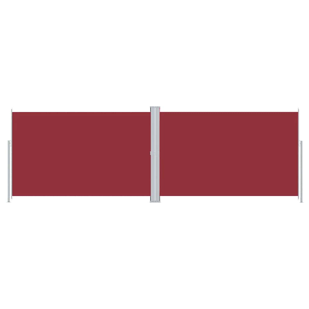 Vidaxl windscherm uittrekbaar 220x600 cm rood